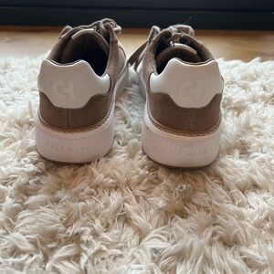 Cole Haan Kids Tan and White Sneakers